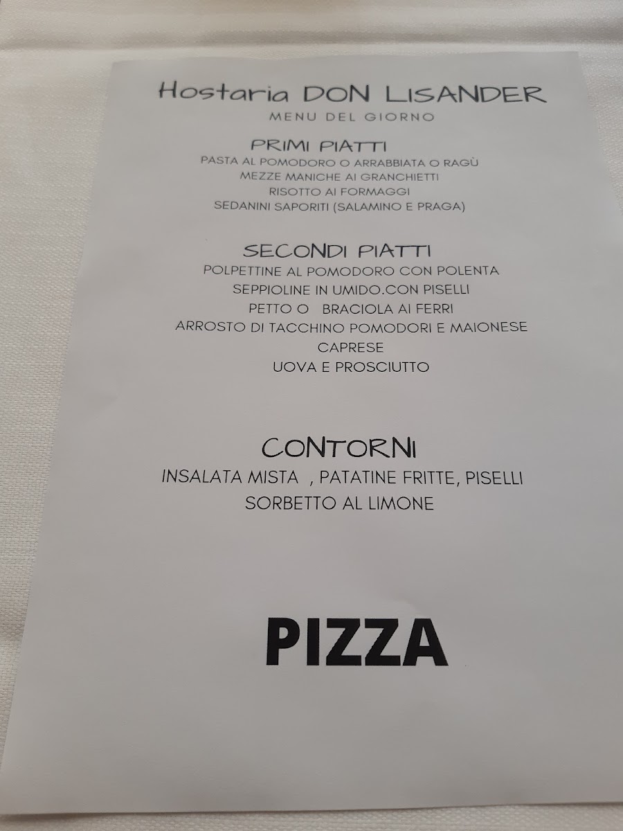 Menu Ristorante Casa Lara-1