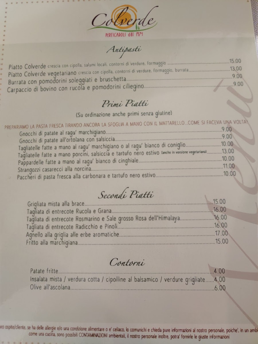 Menu Ristorante Colverde-1