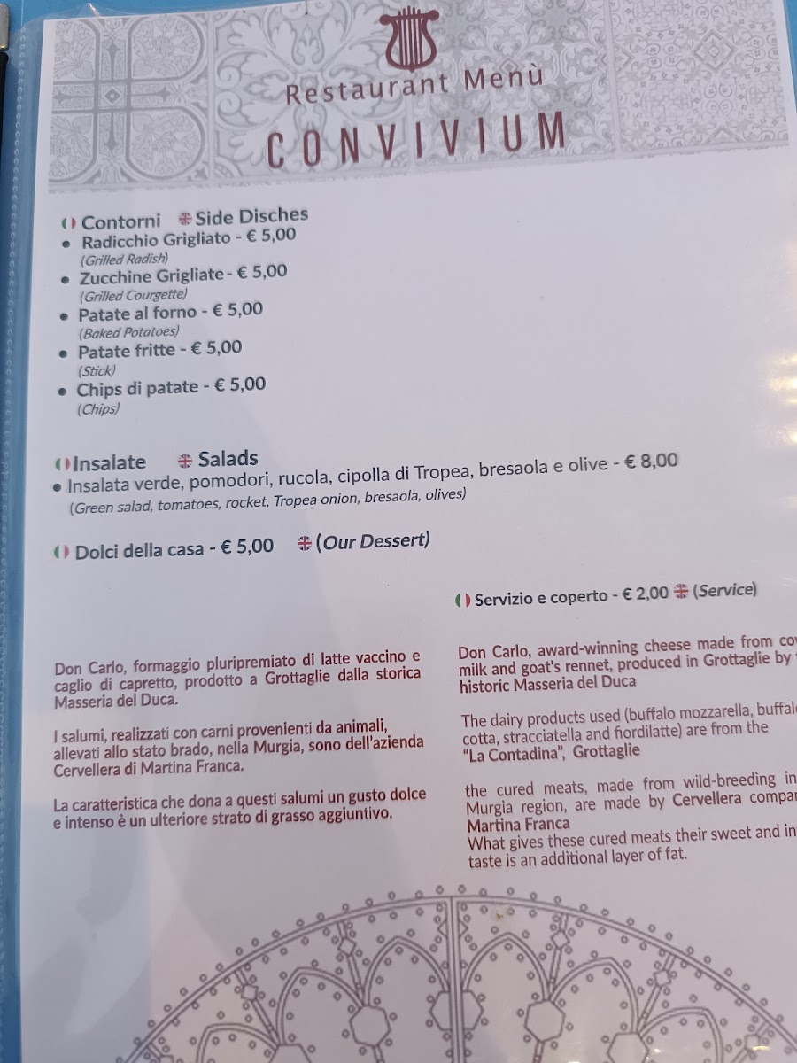 Menu Ristorante Convivium-10