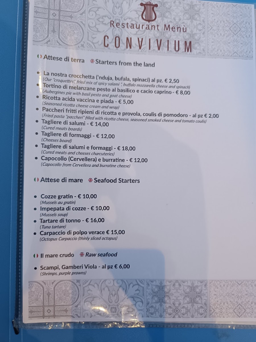 Menu Ristorante Convivium-8