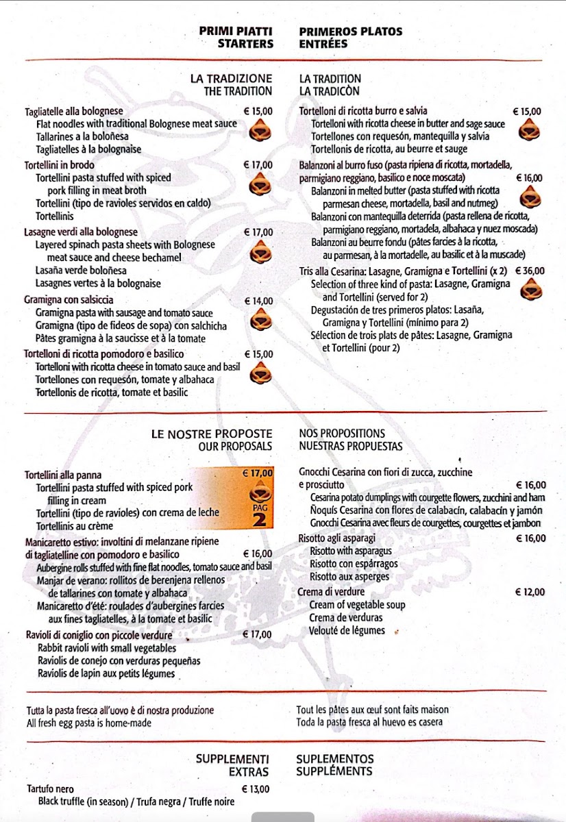 Menu Ristorante Da Cesarina-1