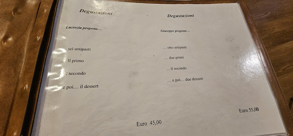 Menu Ristorante 'da Lucrezia'-4