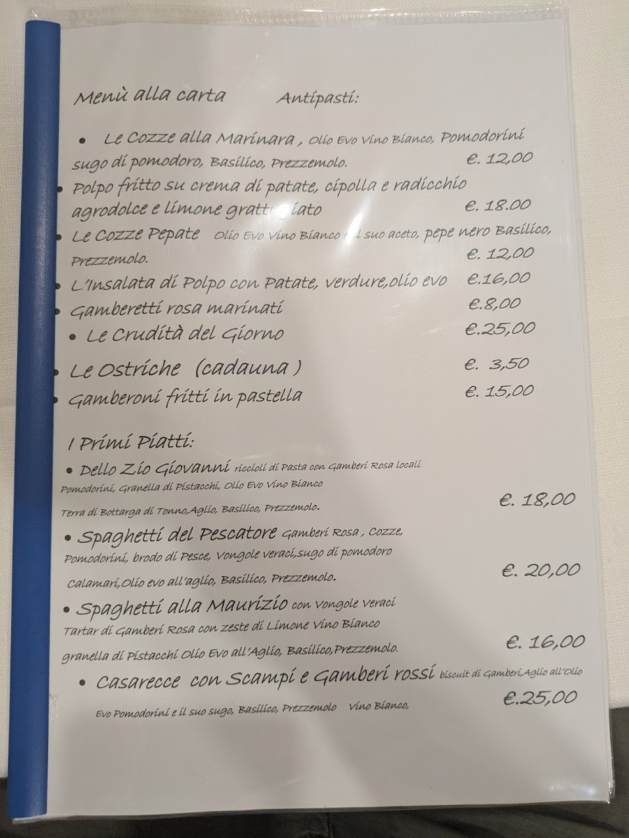Menu Ristorante Da Maurizio-1