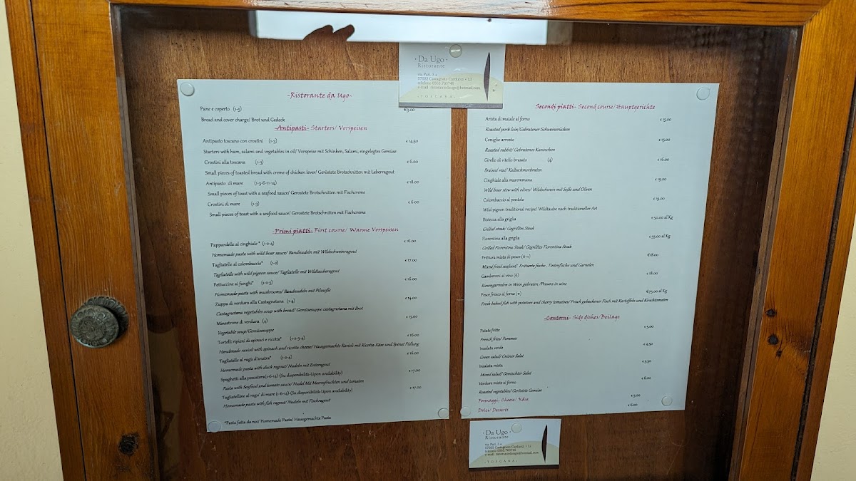 Menu Ristorante Da Ugo-3