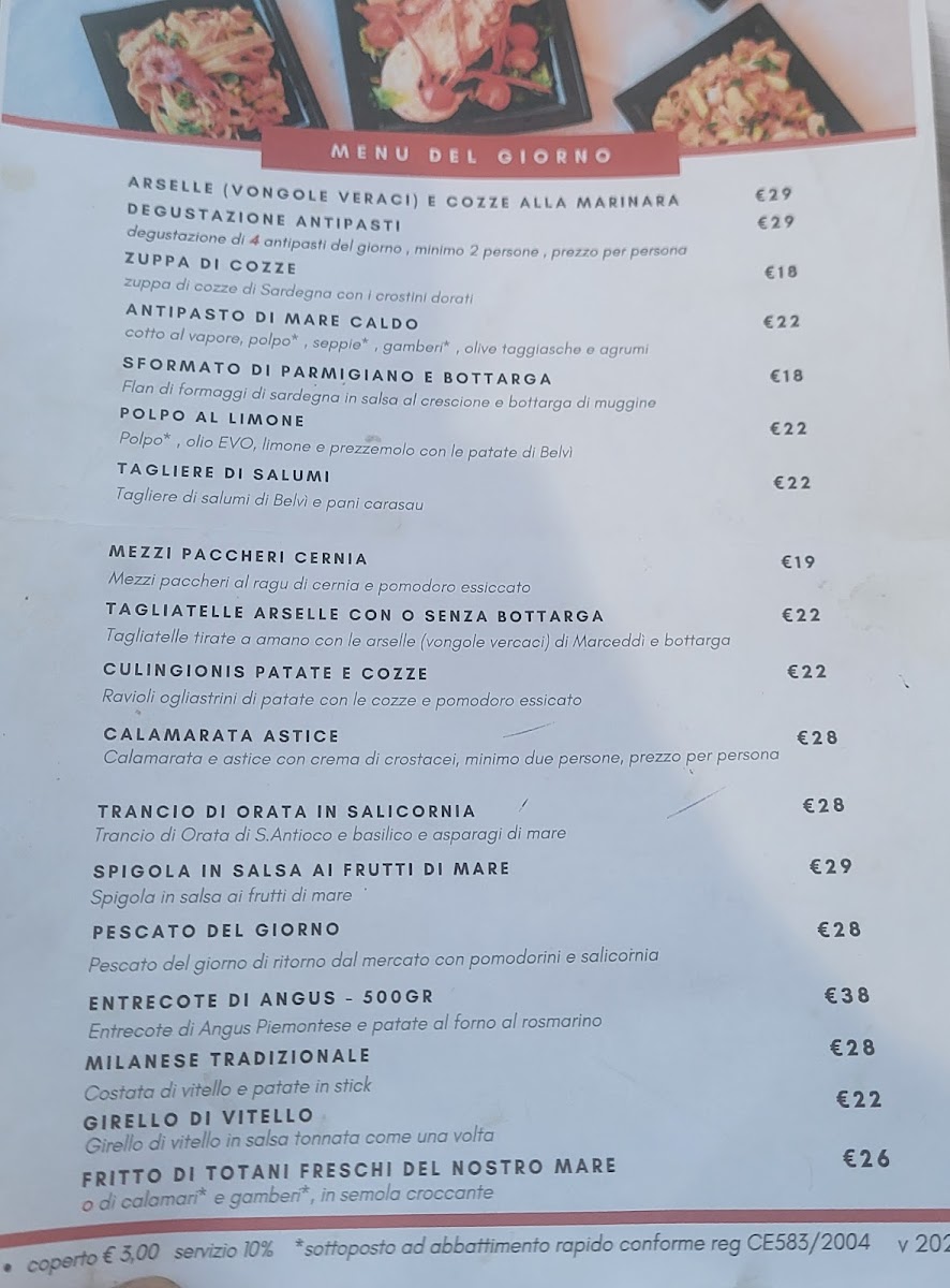 Menu Ristorante Dal Corsaro Al Mare-1