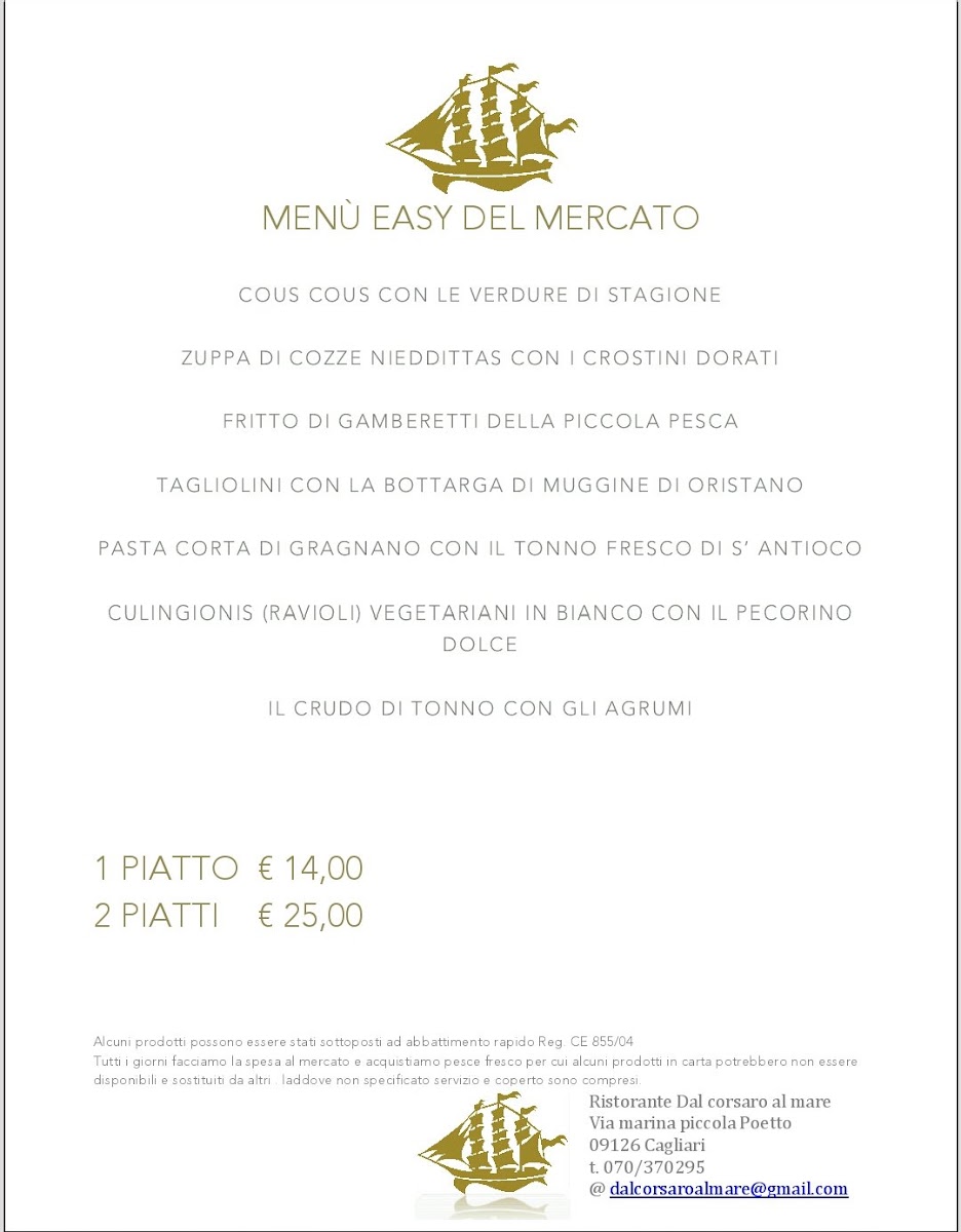 Menu Ristorante Dal Corsaro Al Mare-4