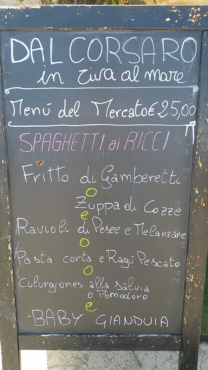 Menu Ristorante Dal Corsaro Al Mare-8