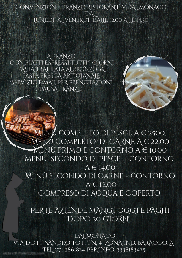 Menu Ristorante Dal Monaco-1
