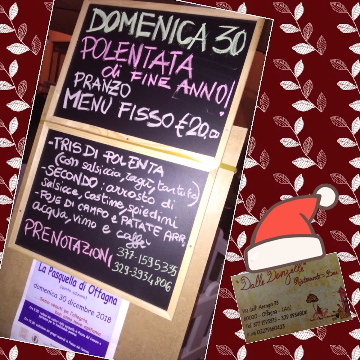 Menu Ristorante 'dalle Donzelle'-4