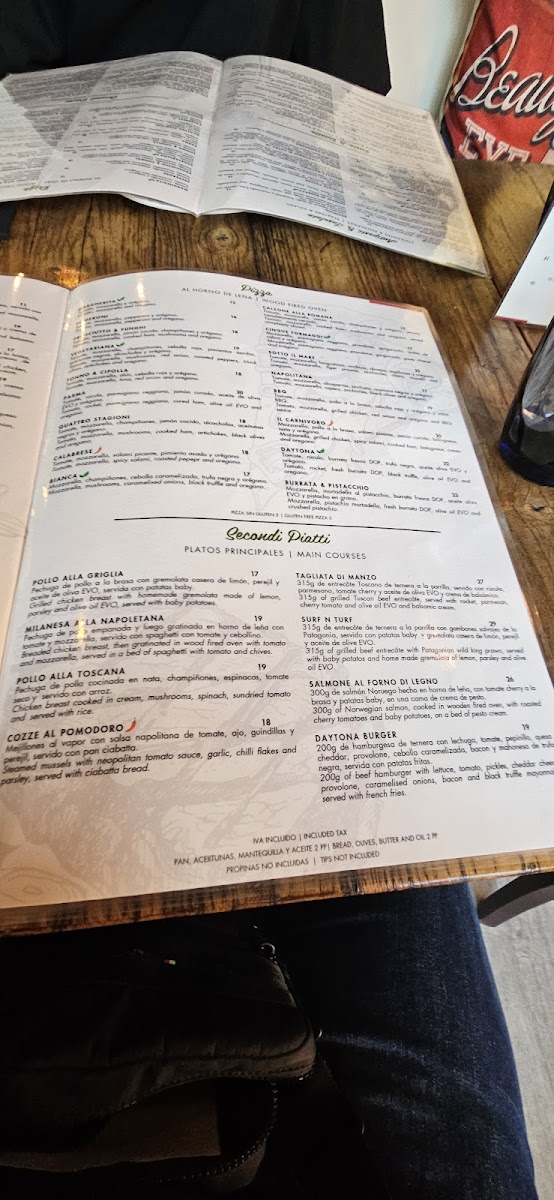 Menu Ristorante Daytona Banús Motor Passion-4