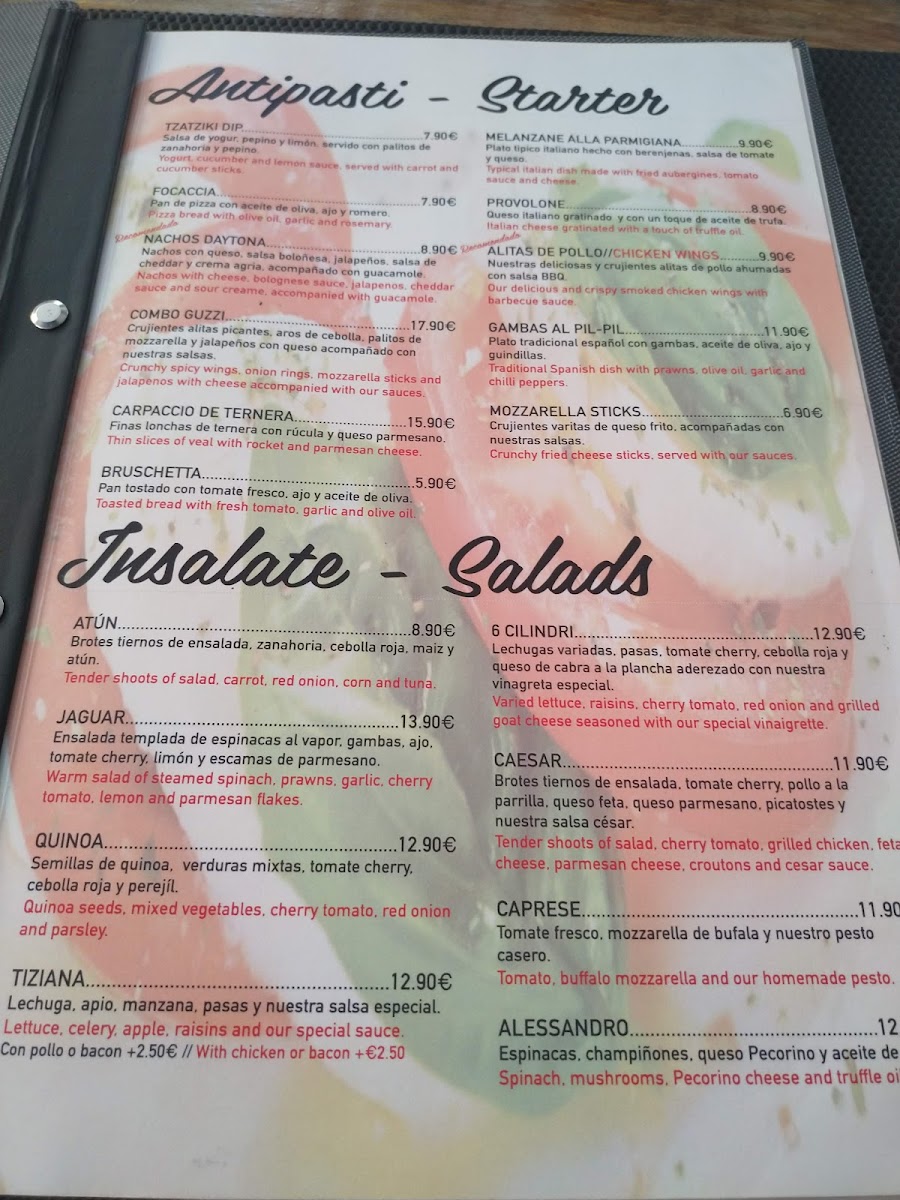Menu Ristorante Daytona Banús Motor Passion-6