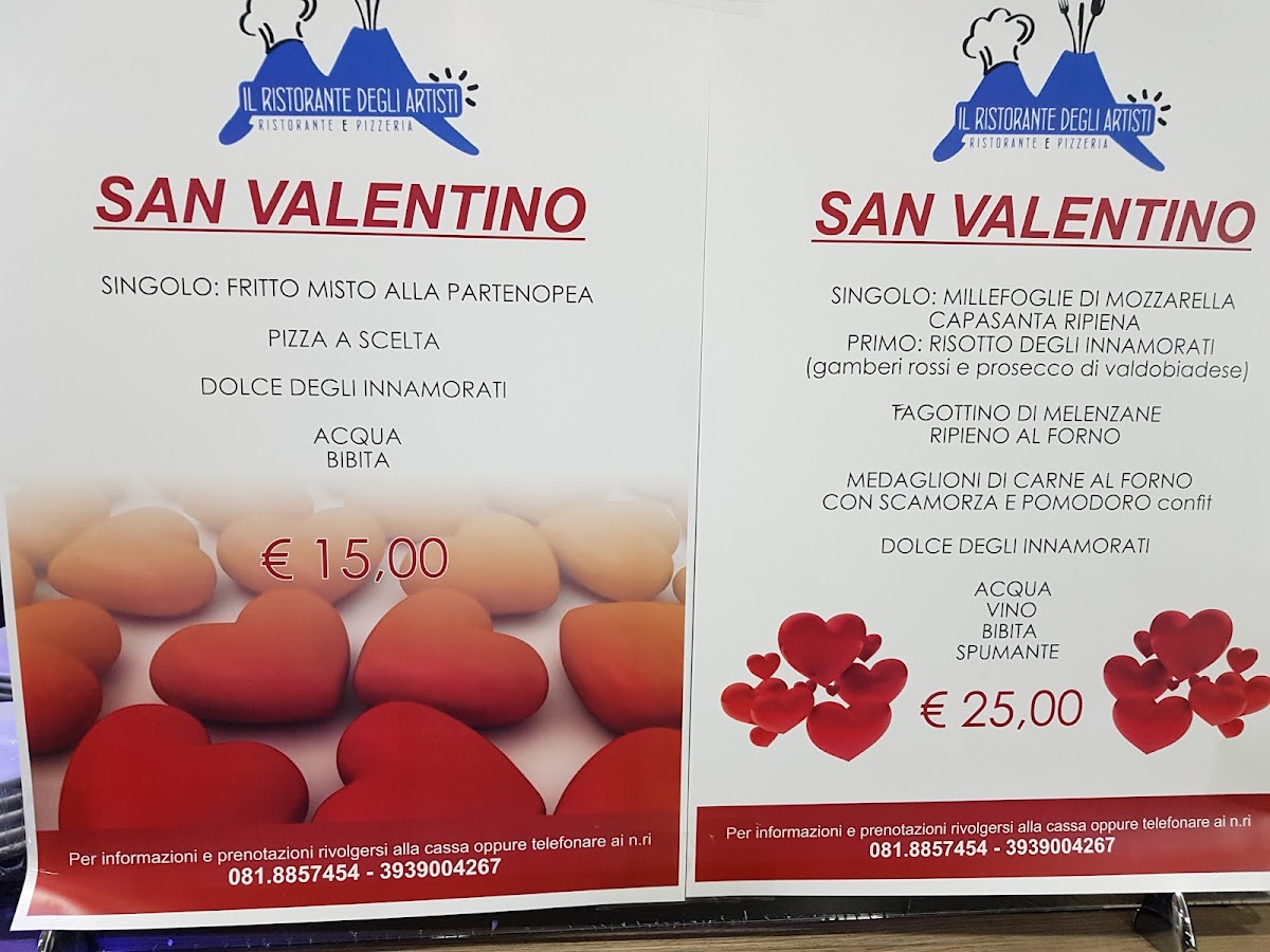 Menu Ristorante Degli Artisti Da Riccardo-1