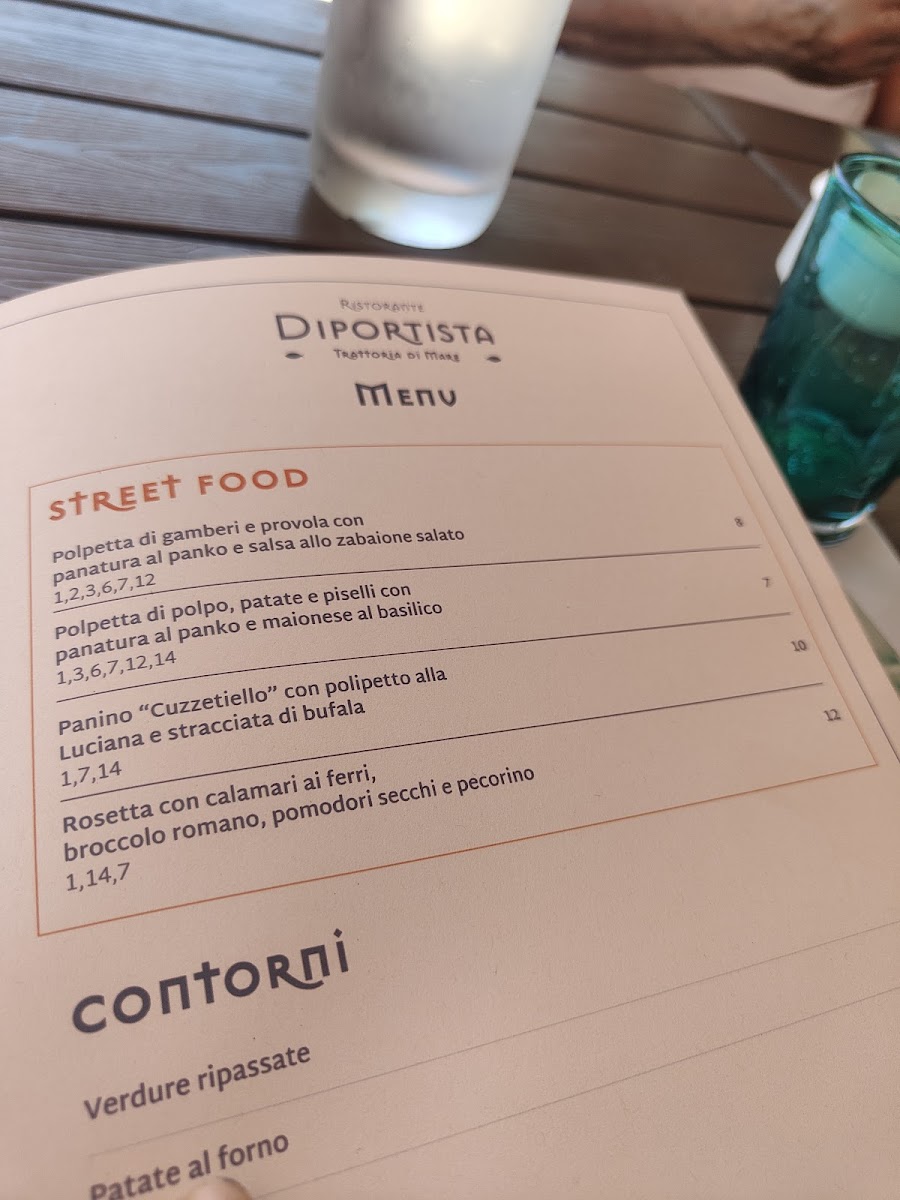 Menu Ristorante Diportista - Trattoria Di Mare A Fiumicino-5