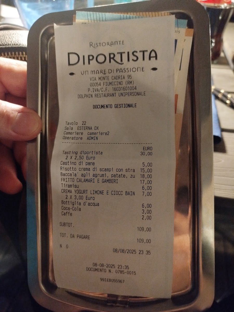 Menu Ristorante Diportista - Trattoria Di Mare A Fiumicino-6