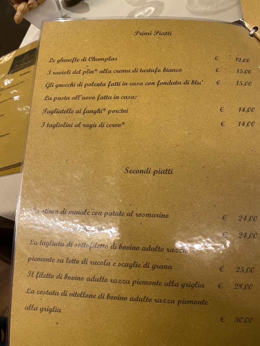 Menu Ristorante Du Grand Pere-1