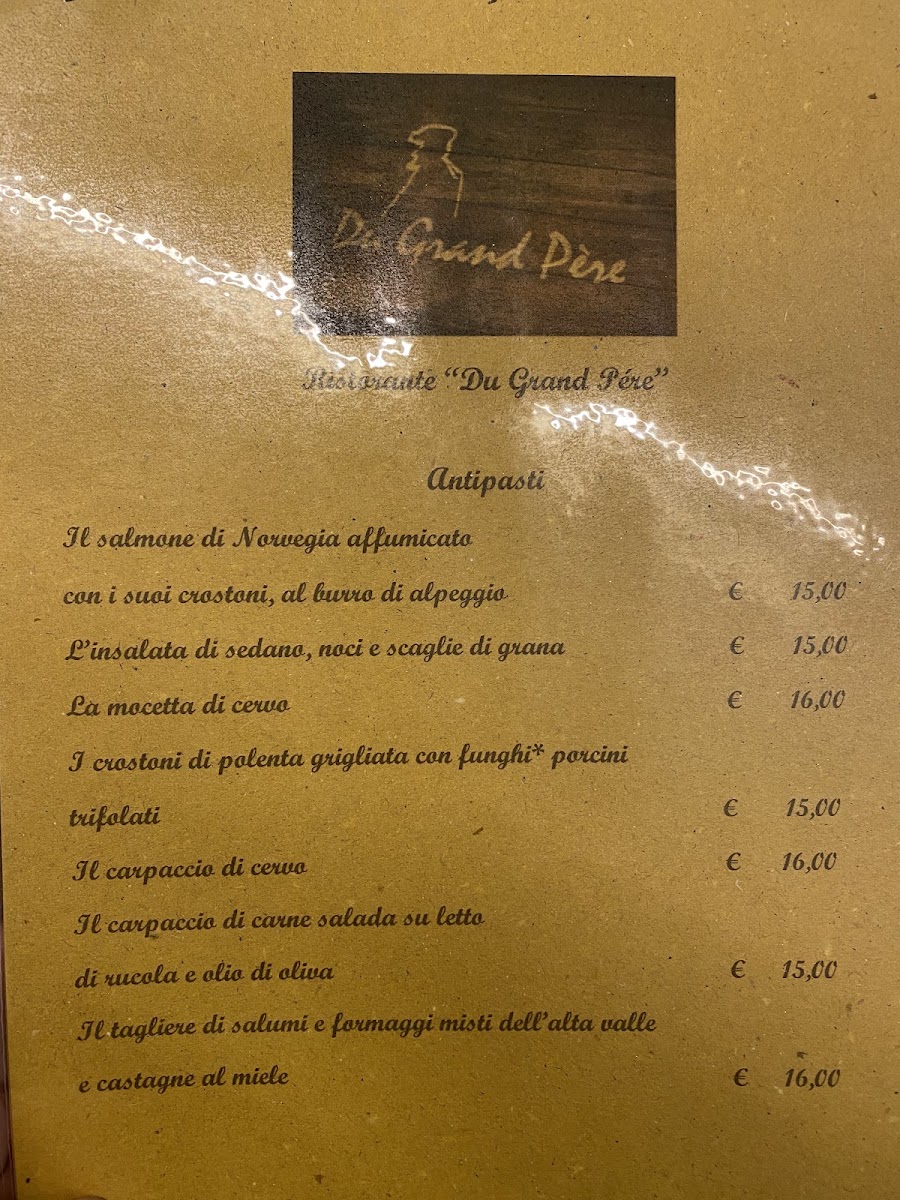 Menu Ristorante Du Grand Pere-2