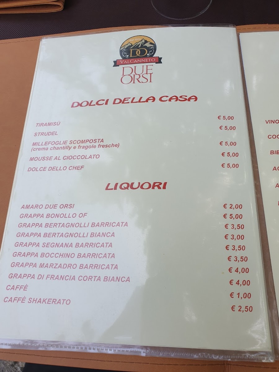 Menu Ristorante Due Orsi-10