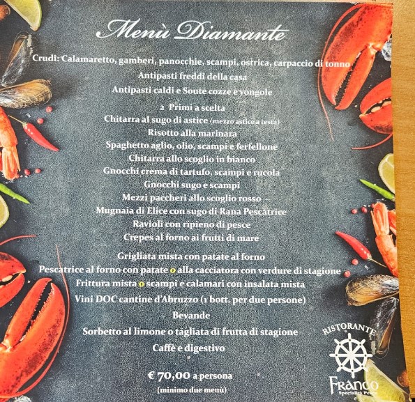Menu Ristorante Franco-1