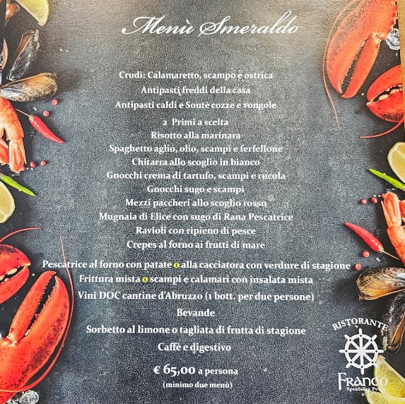 Menu Ristorante Franco-2
