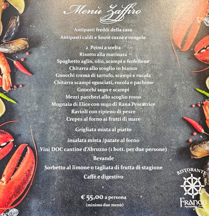 Menu Ristorante Franco-3