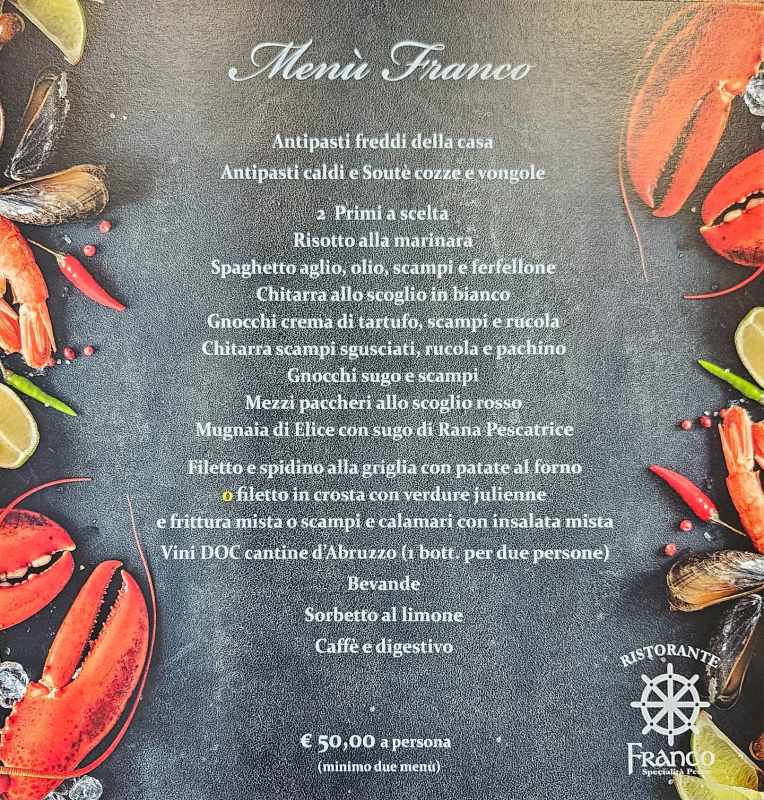 Menu Ristorante Franco-4