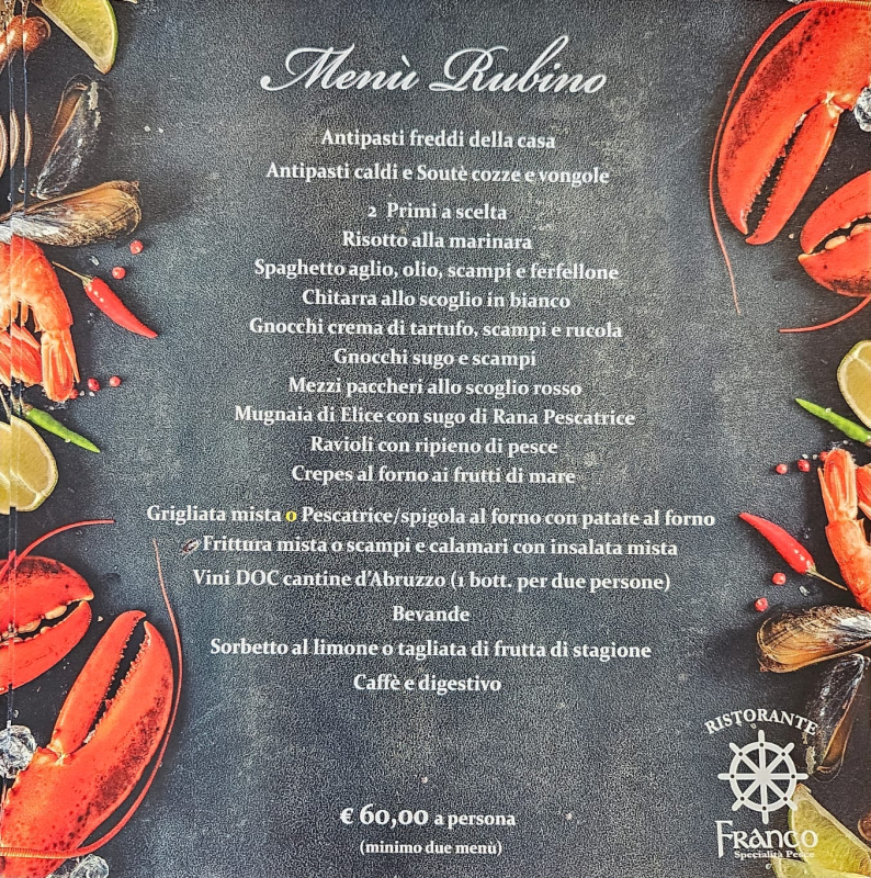 Menu Ristorante Franco-5