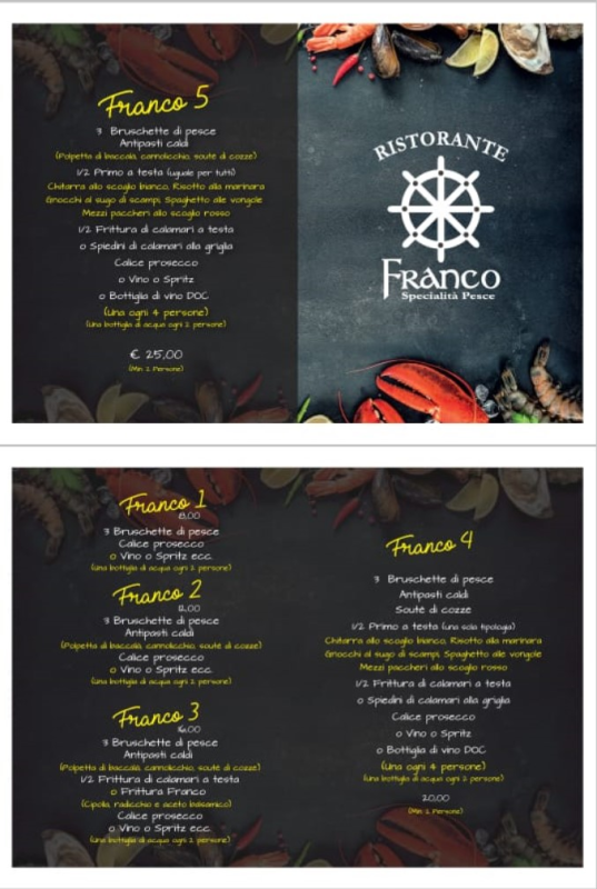 Menu Ristorante Franco-7