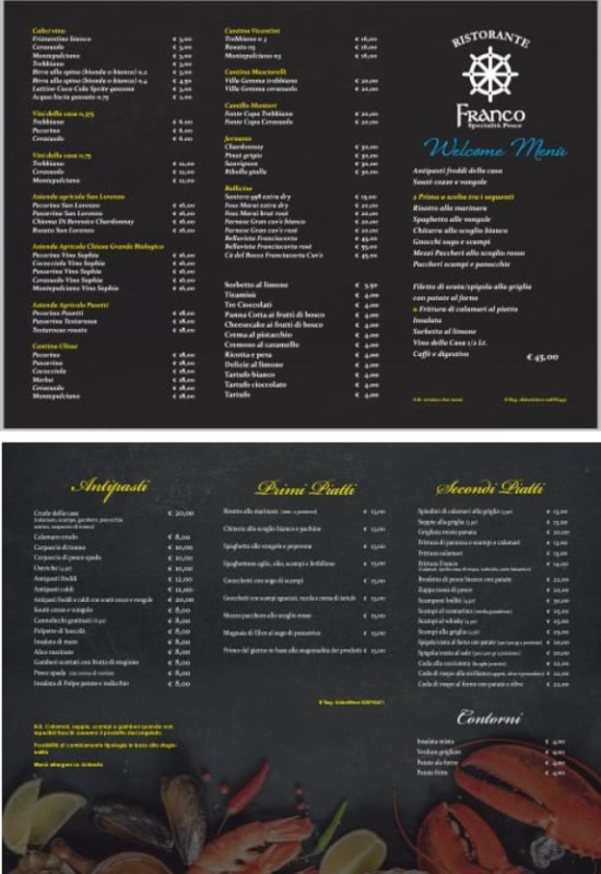 Menu Ristorante Franco-8