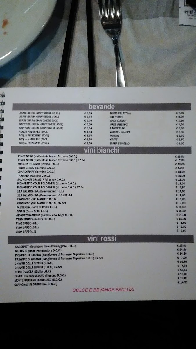 Menu Ristorante Giapponese Miyako Cento-9