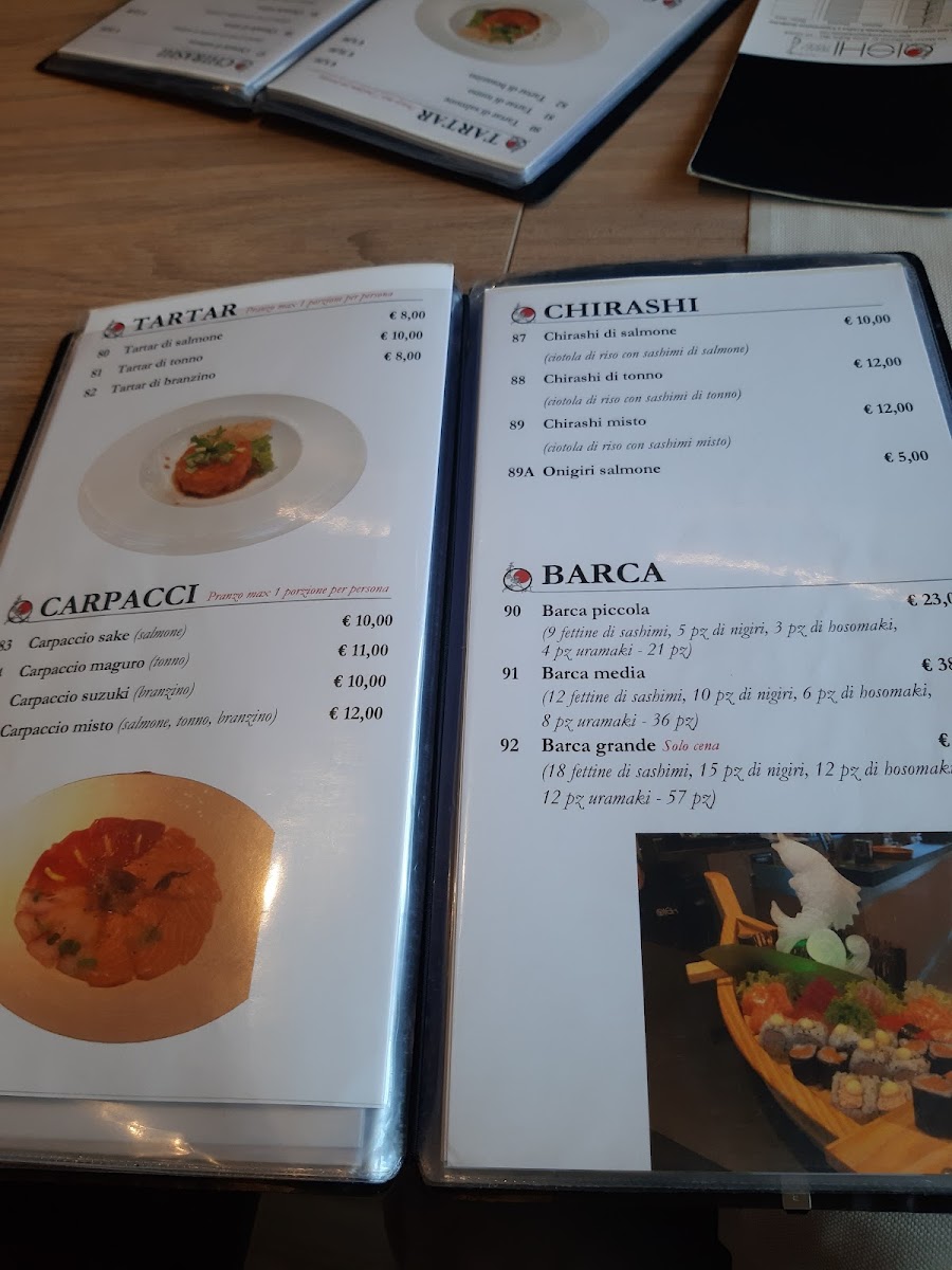 Menu Ristorante Giapponese Oishi-8