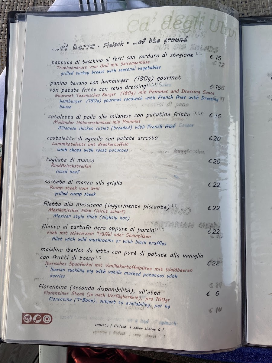 Menu Ristorante Golf Cà Degli Ulivi-10