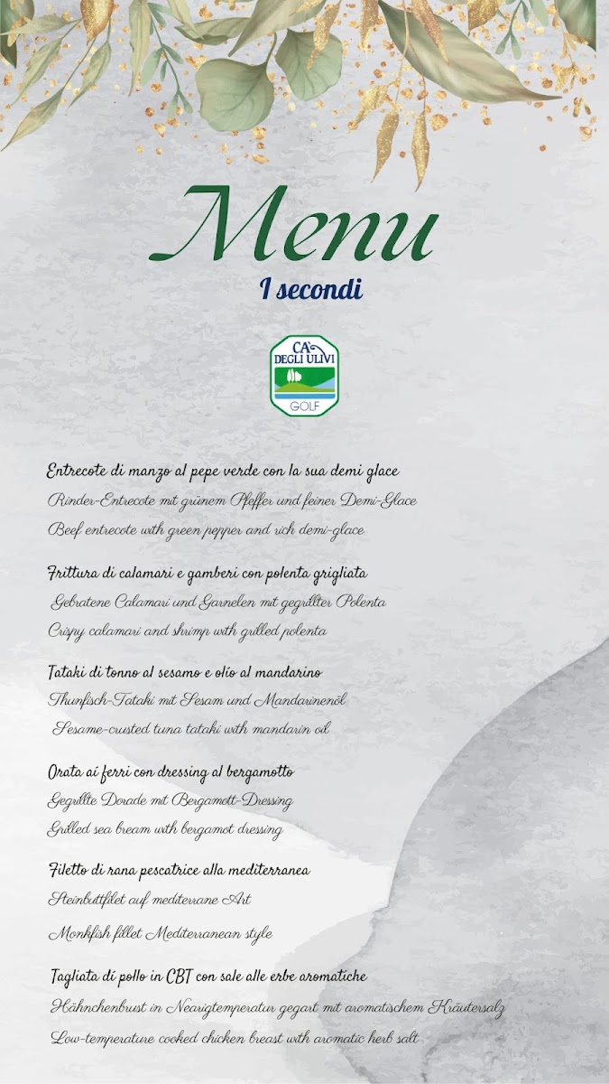 Menu Ristorante Golf Cà Degli Ulivi-2