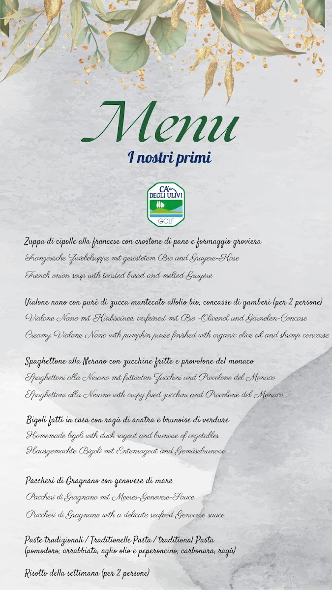 Menu Ristorante Golf Cà Degli Ulivi-3