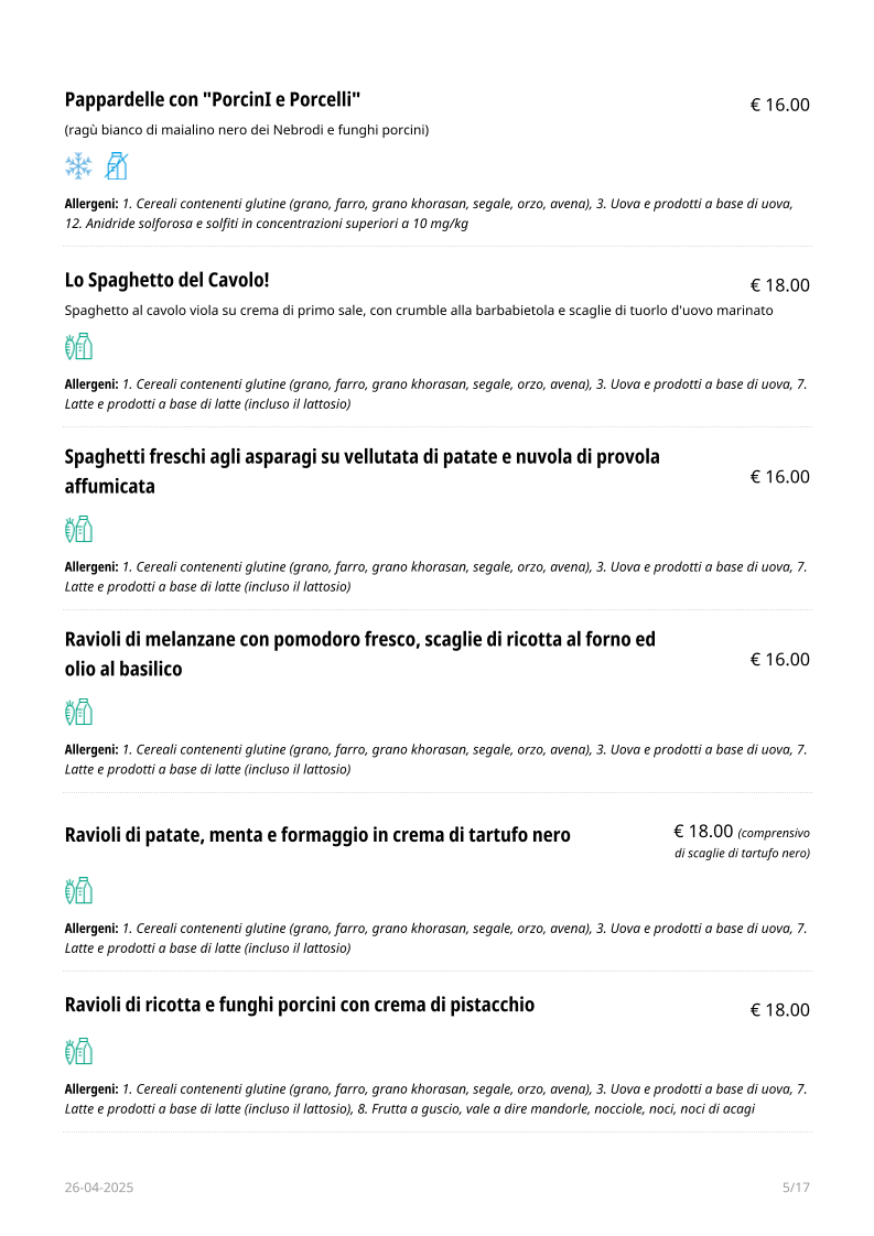 Menu Ristorante - Hotel - Sala Ricevimenti 'antica Filanda'-5