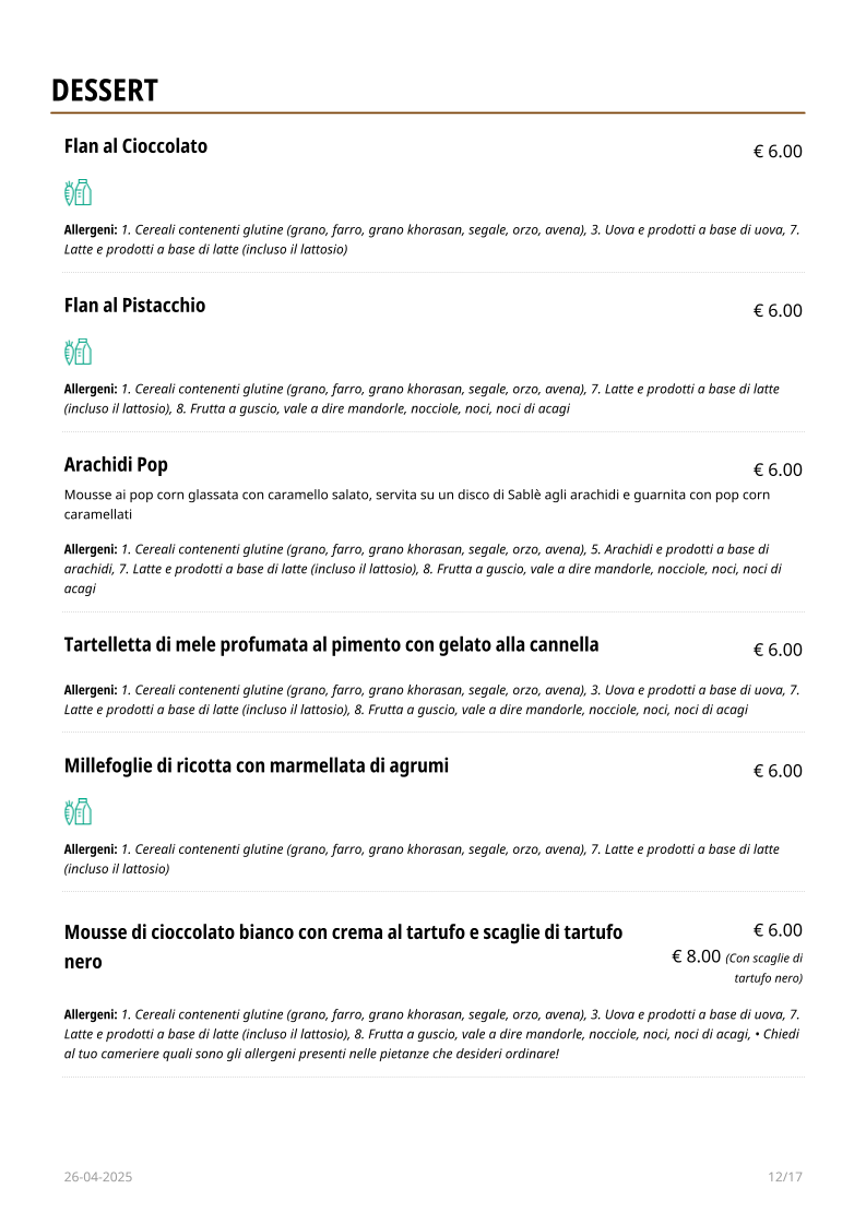 Menu Ristorante - Hotel - Sala Ricevimenti 'antica Filanda'-6