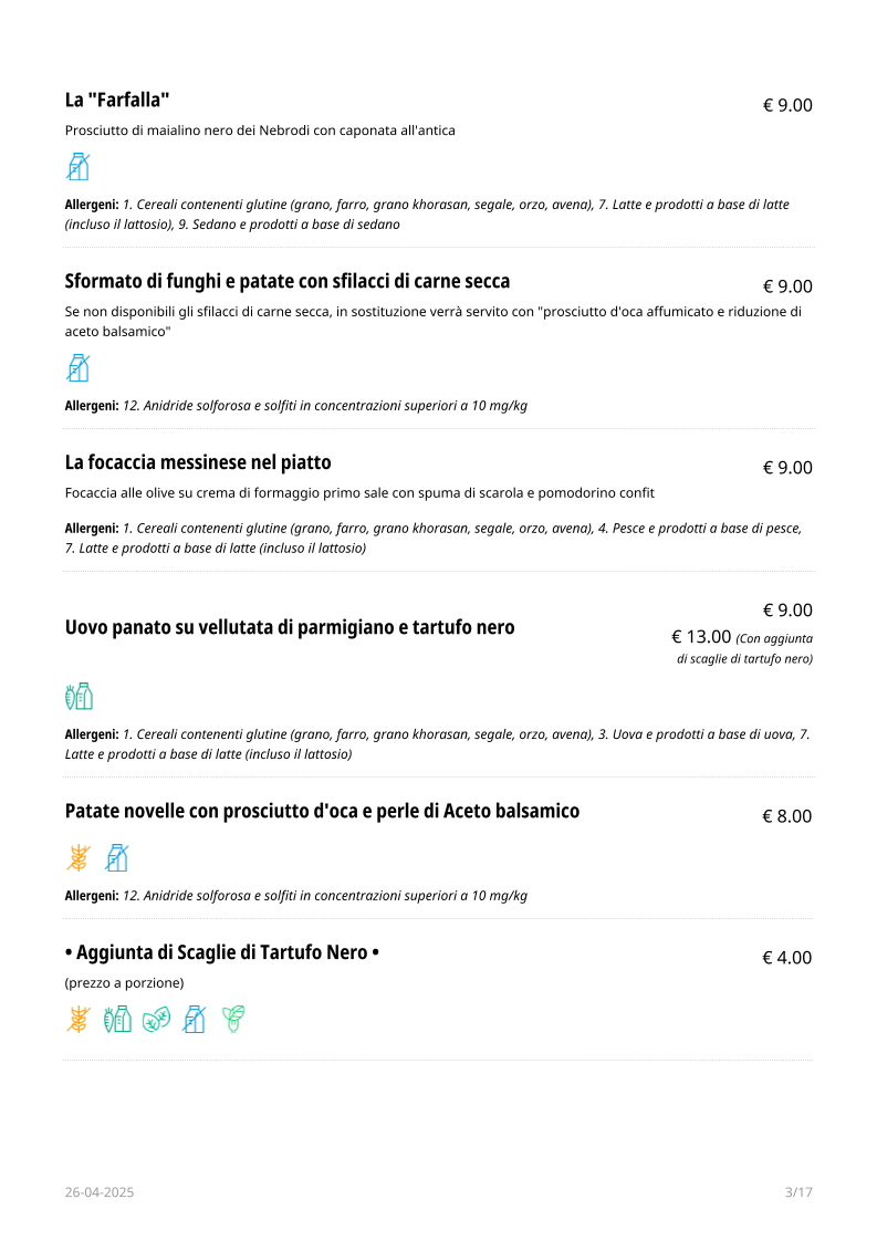 Menu Ristorante - Hotel - Sala Ricevimenti 'antica Filanda'-8