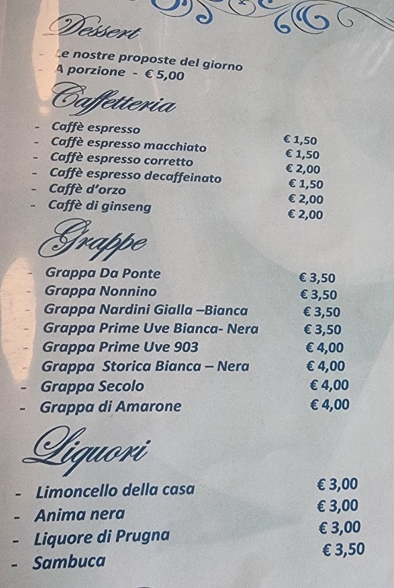 Menu Ristorante I Ronchi Cucina Tipica Padovana-2