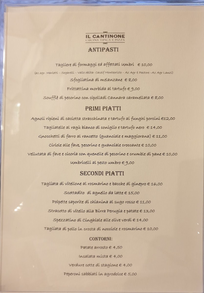 Menu Ristorante Il Cantinone Perugia Centro-7