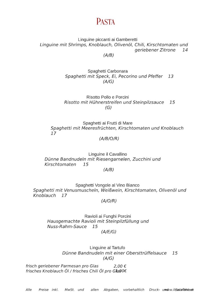 Menu Ristorante Il Cavallino Baden-3