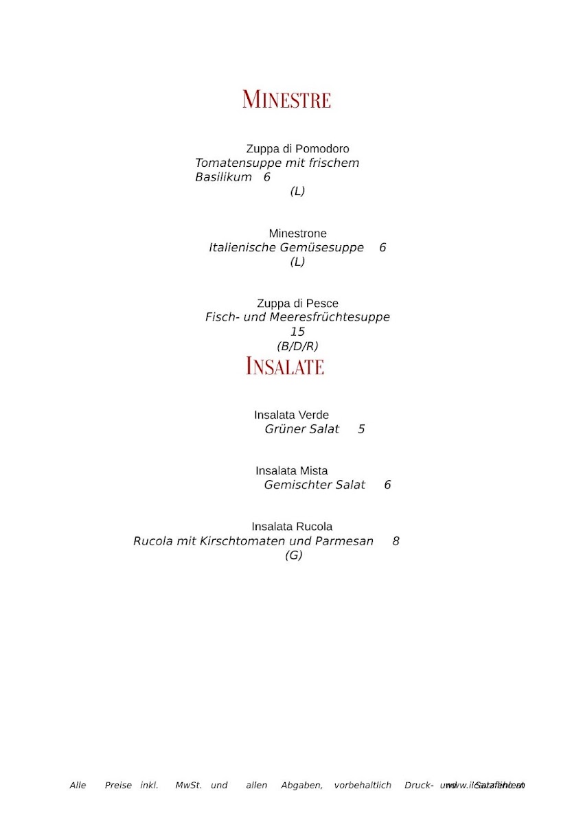 Menu Ristorante Il Cavallino Baden-8