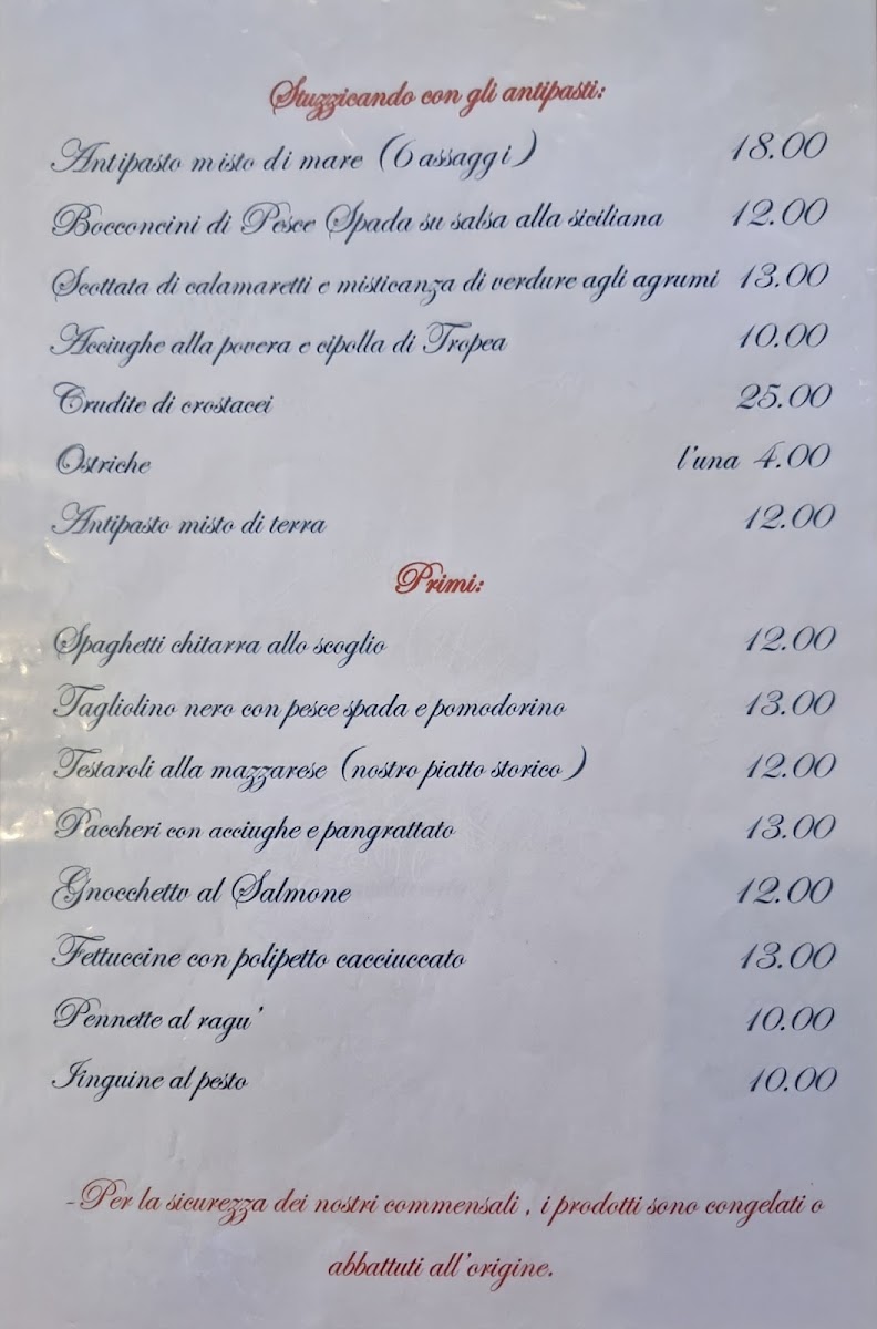 Menu Ristorante Il Giglio Marino-2