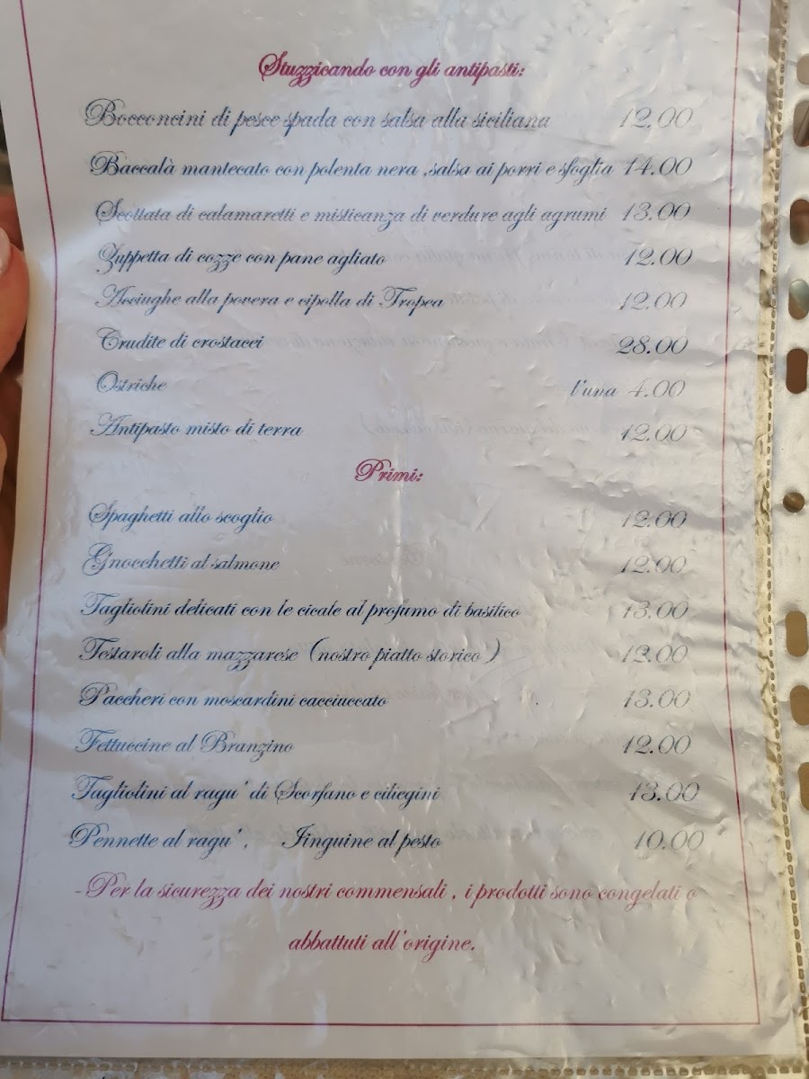 Menu Ristorante Il Giglio Marino-4