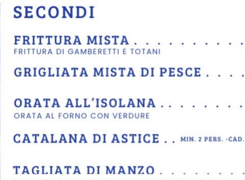 Menu Ristorante Il Giglio Marino-7