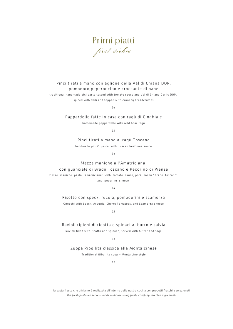 Menu Ristorante Il Grifo-1