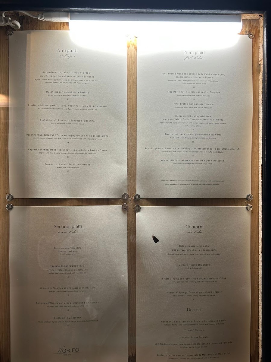Menu Ristorante Il Grifo-4