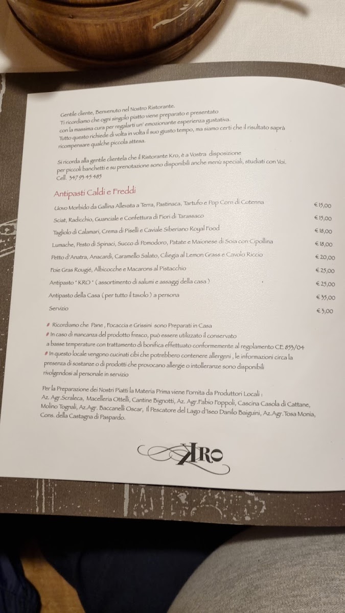 Menu Ristorante Kro-2