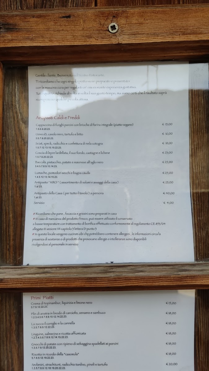 Menu Ristorante Kro-3