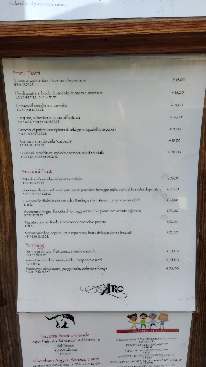 Menu Ristorante Kro-4