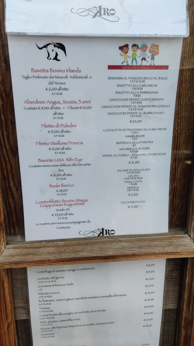Menu Ristorante Kro-5