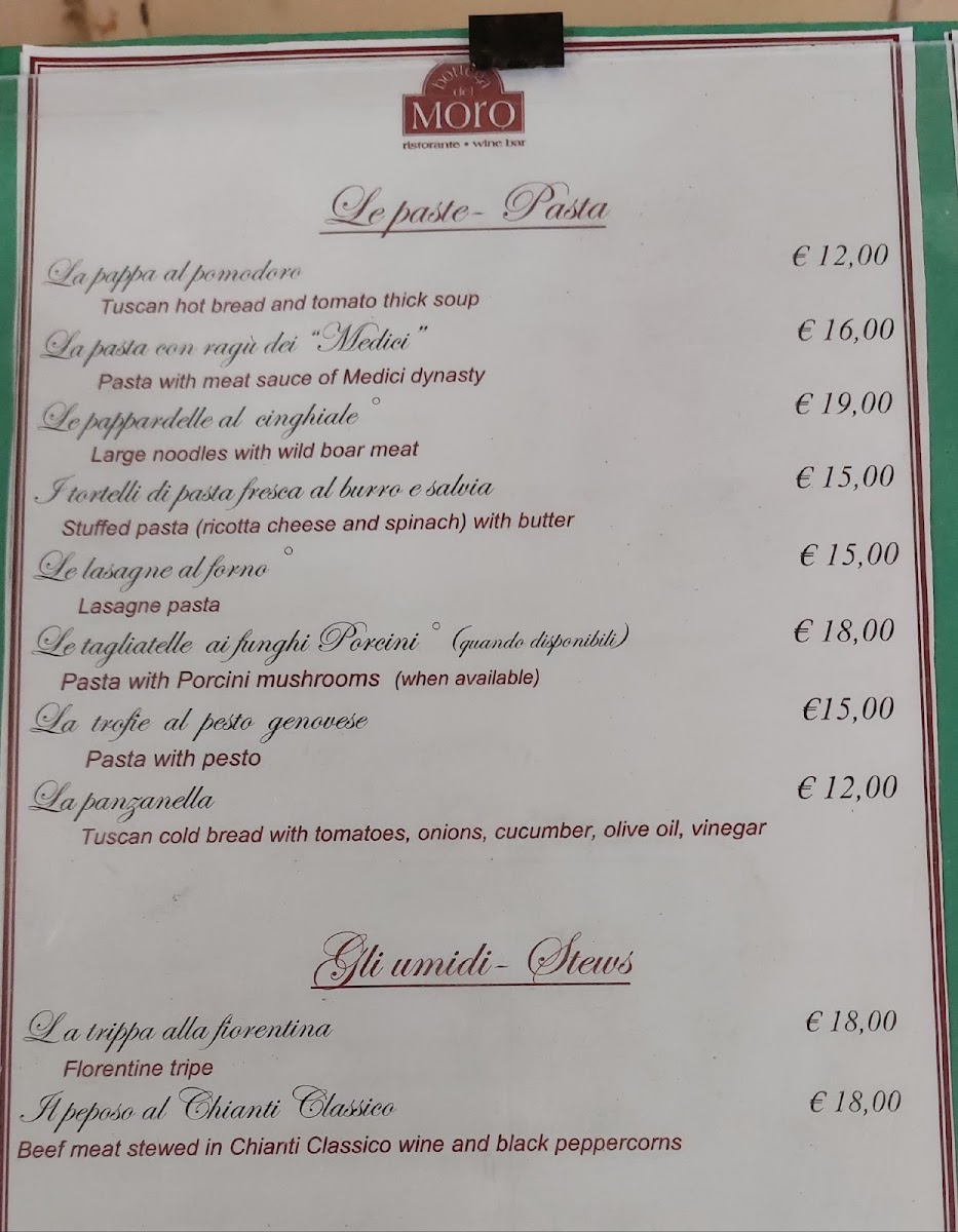 Menu Ristorante La Bottega Del Moro-6